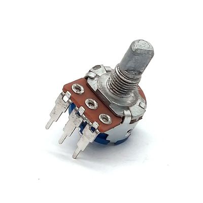 jakość  150V AC 500k Potentiometer With Switch 15mm 3 Position Mixer Console fabryka
