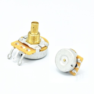 24mm metalowy wałek w stylu CTS 15.5mm B500k obrotowy potencjometr gitarowy