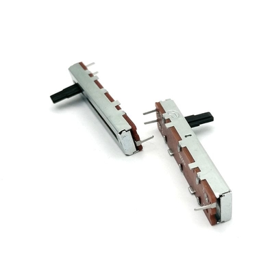 0.05W 10k Ohm Potencjometr suwakowy 30mm Podwójny liniowy pin PC