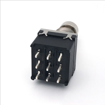 SF17 10000 cykli Przełącznik 2pdt 9-stykowa stopka przyciskowa 100ohm
