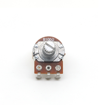 Producent potencjometrów obrotowych Potencjometr obrotowy z wałem metalowym 24 mm, pojedynczy lut, płytka drukowana Terminale