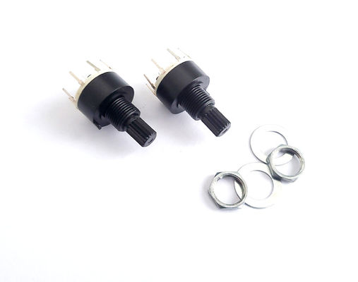 Plastikowy 16mm 8-pozycyjny przełącznik obrotowy Jednobiegunowy 0,3A grzałka Lodówka