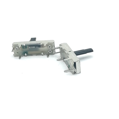 Potencjometr suwakowy z metalową rączką Skok 15mm B100k Suwak