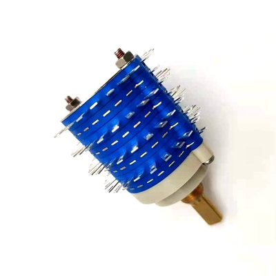 Wielosekcyjne 38 mm 24-pozycyjny obrotowy przełącznik obrotowy 500 V z ciągłym obrotem